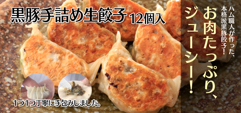 鹿児島ますやの黒豚手詰め餃子